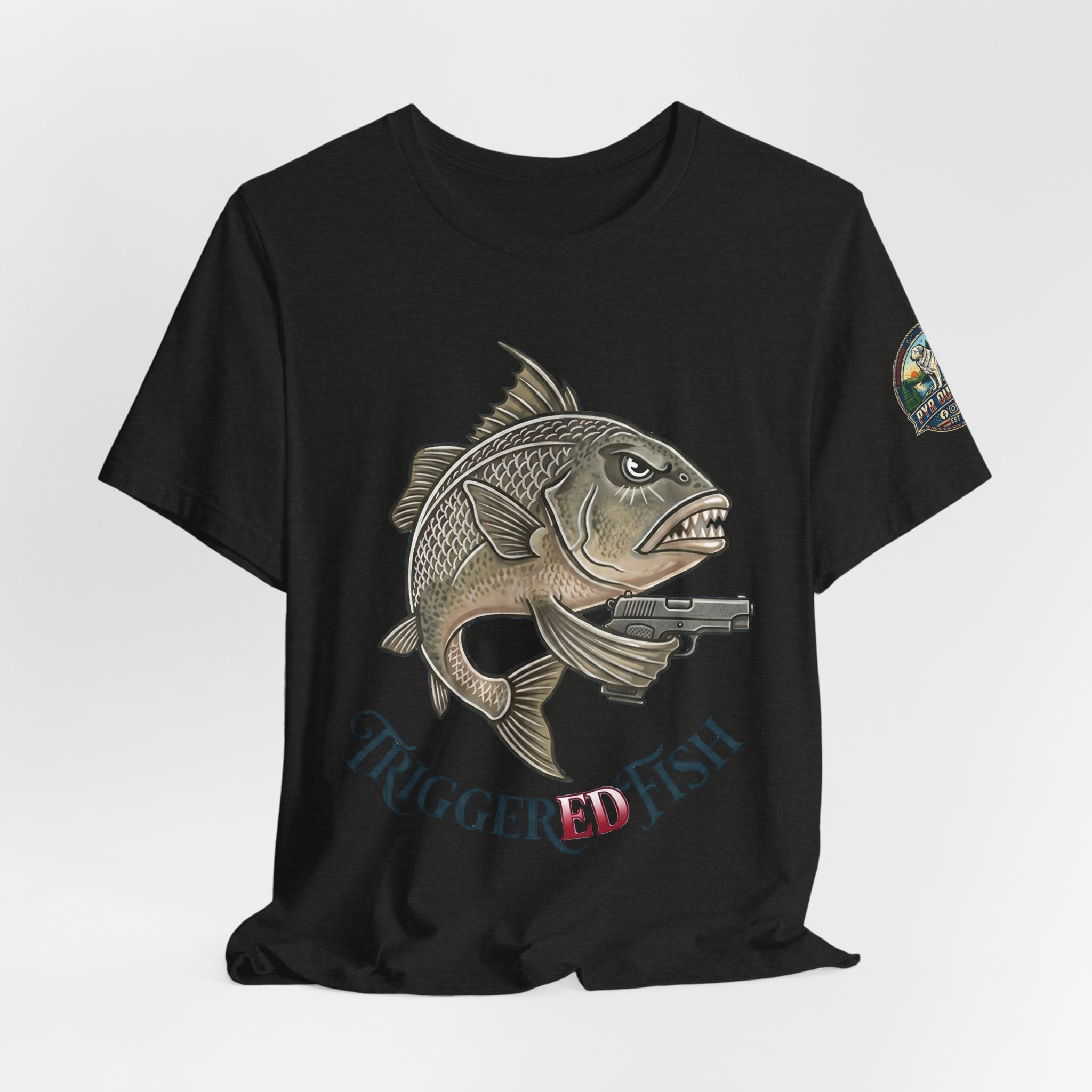 Triggerred Fish Graphic Tee
