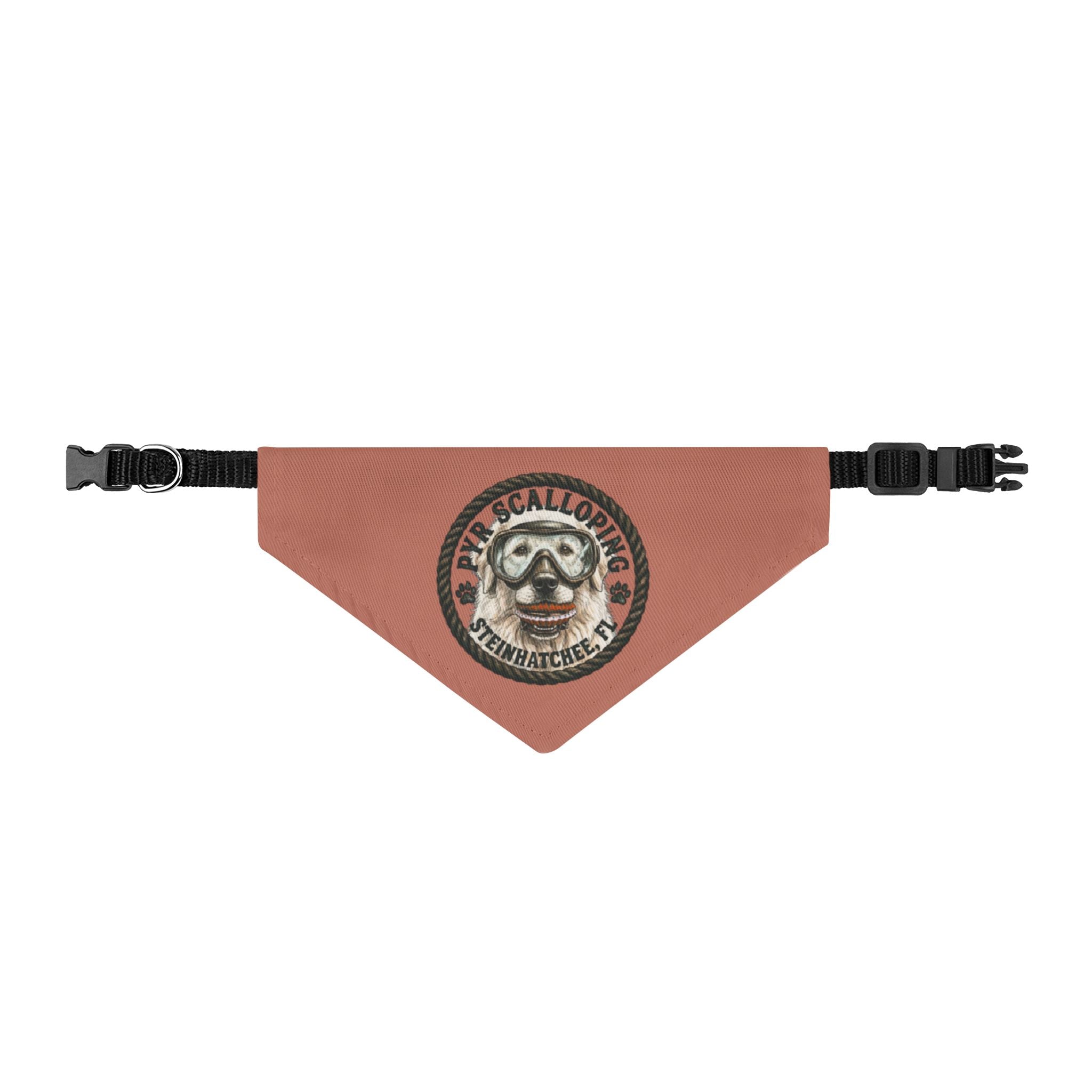 Pyr Scalloping Clip On Dog Bandana