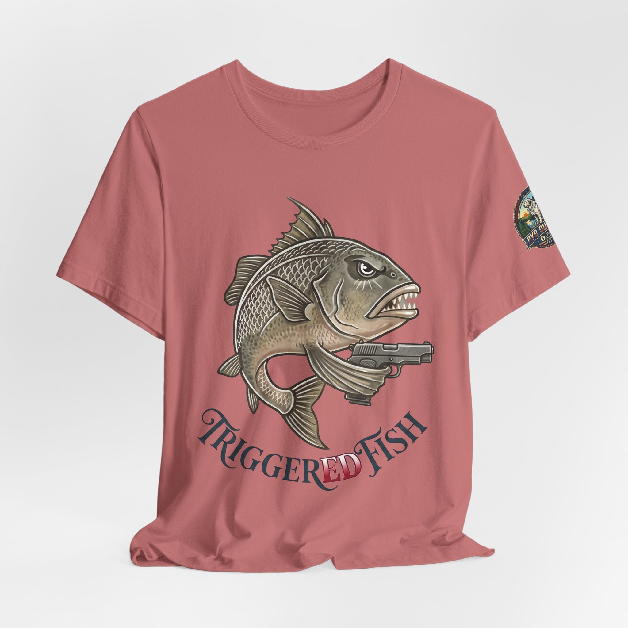Triggerred Fish Graphic Tee