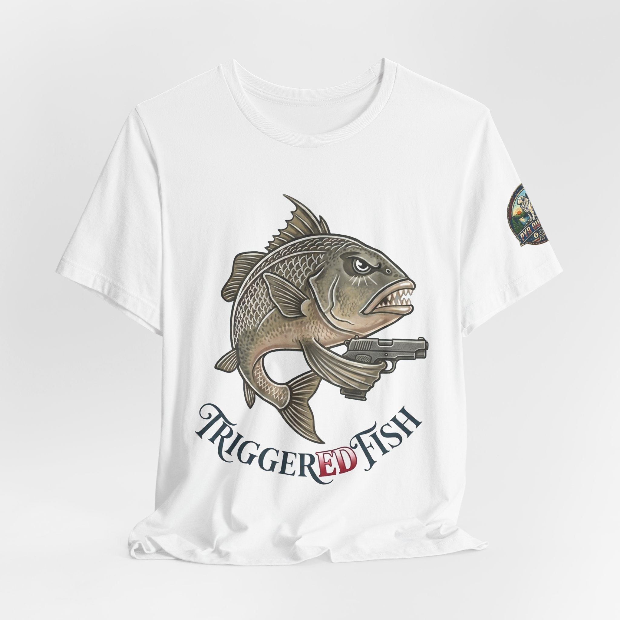 Triggerred Fish Graphic Tee