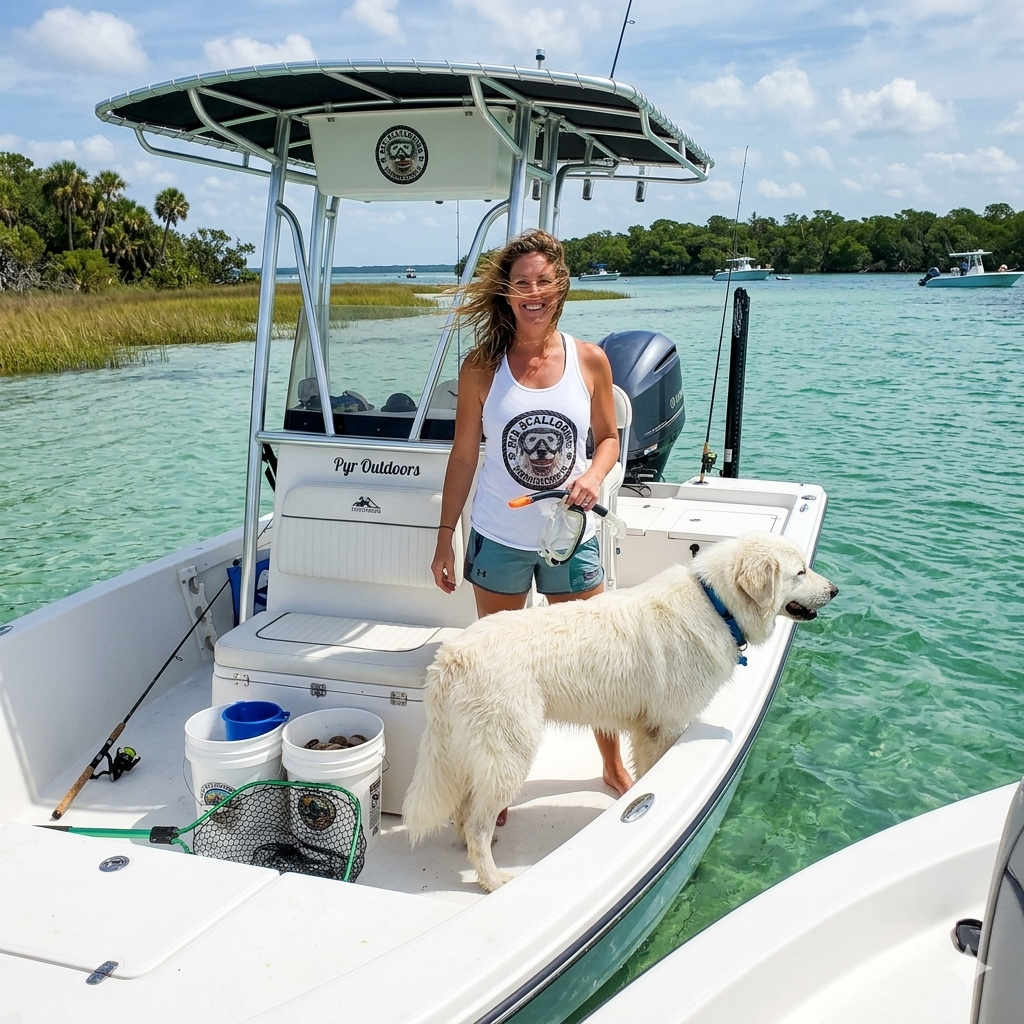 Women's Pyr Scalloping Racerback Tank