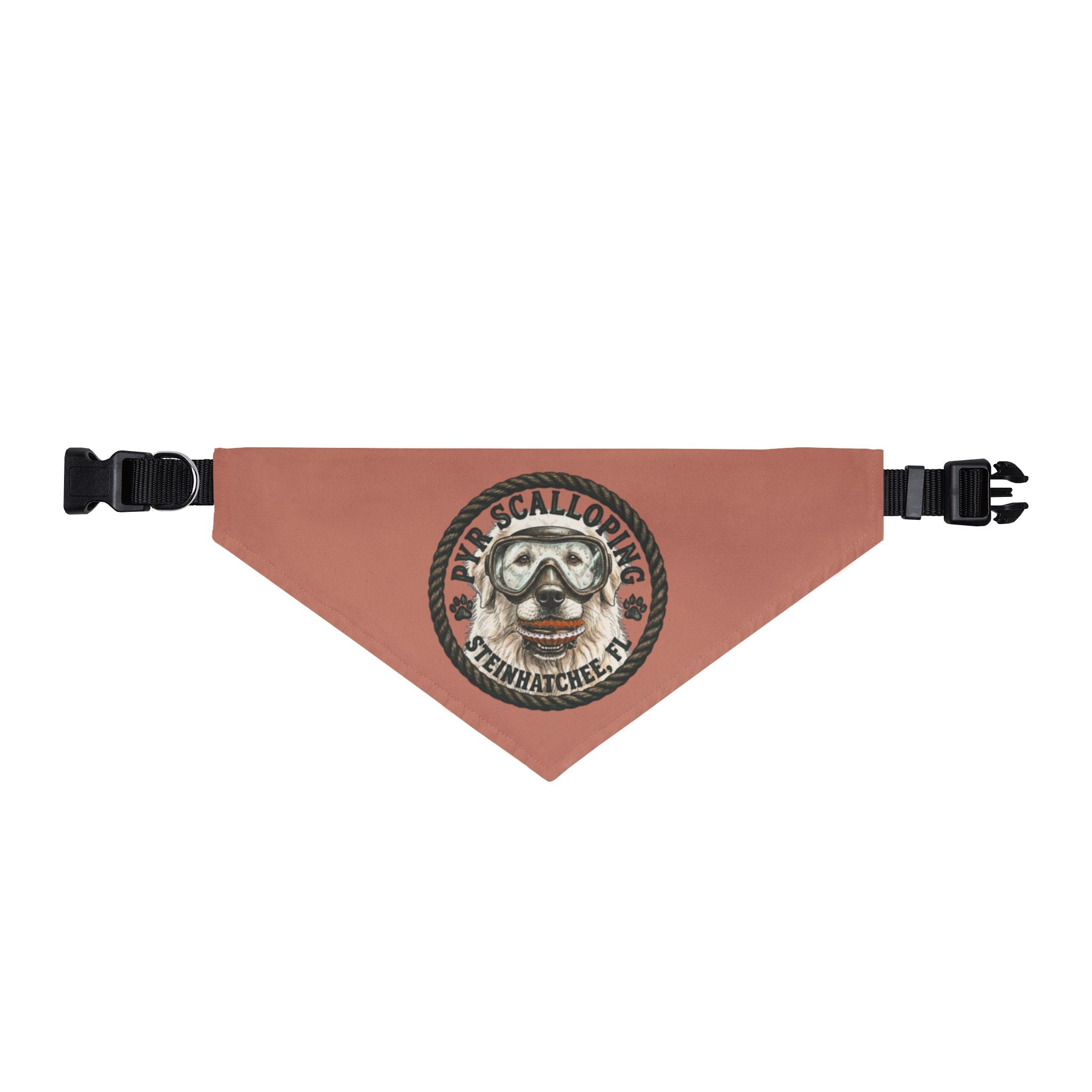 Pyr Scalloping Clip On Dog Bandana