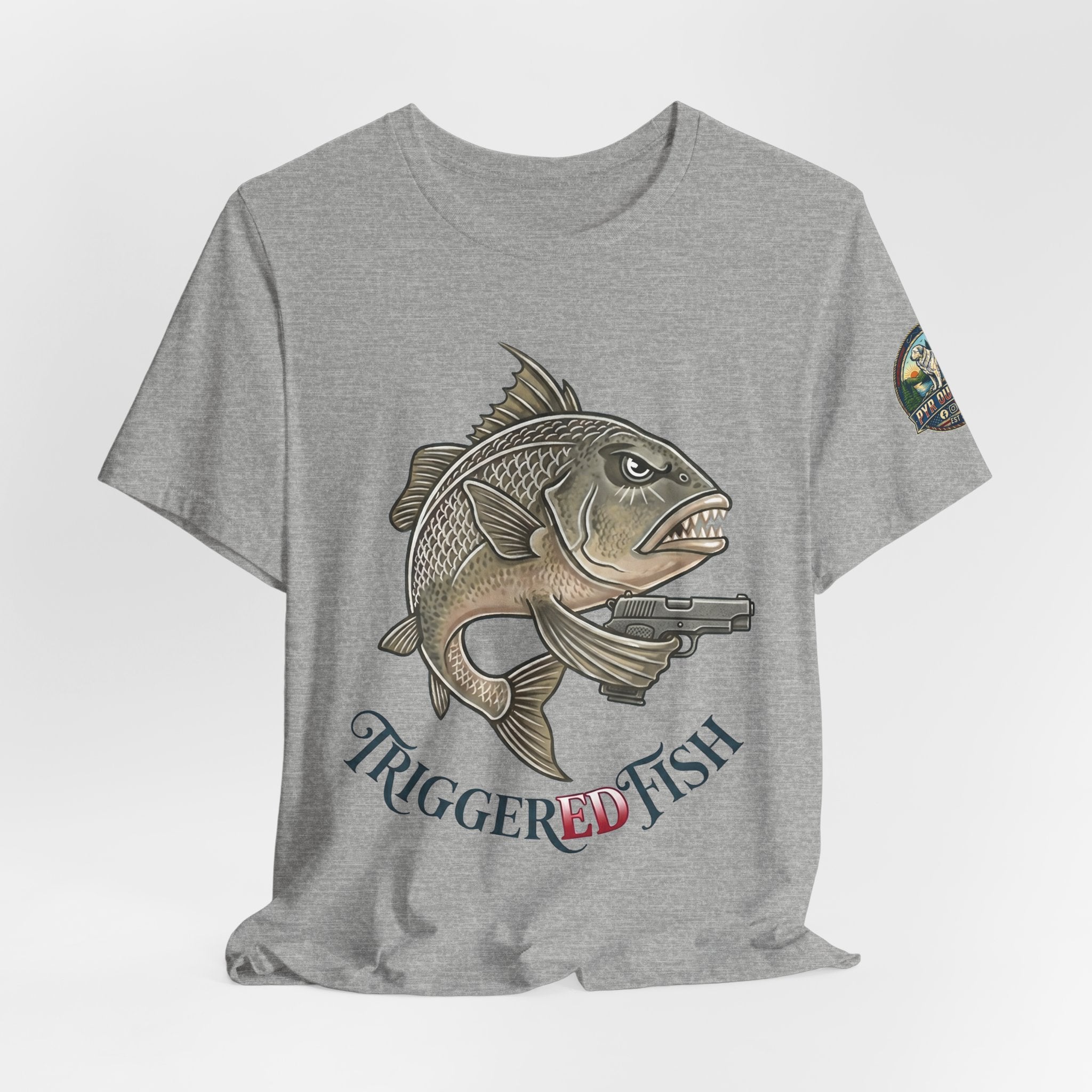 Triggerred Fish Graphic Tee